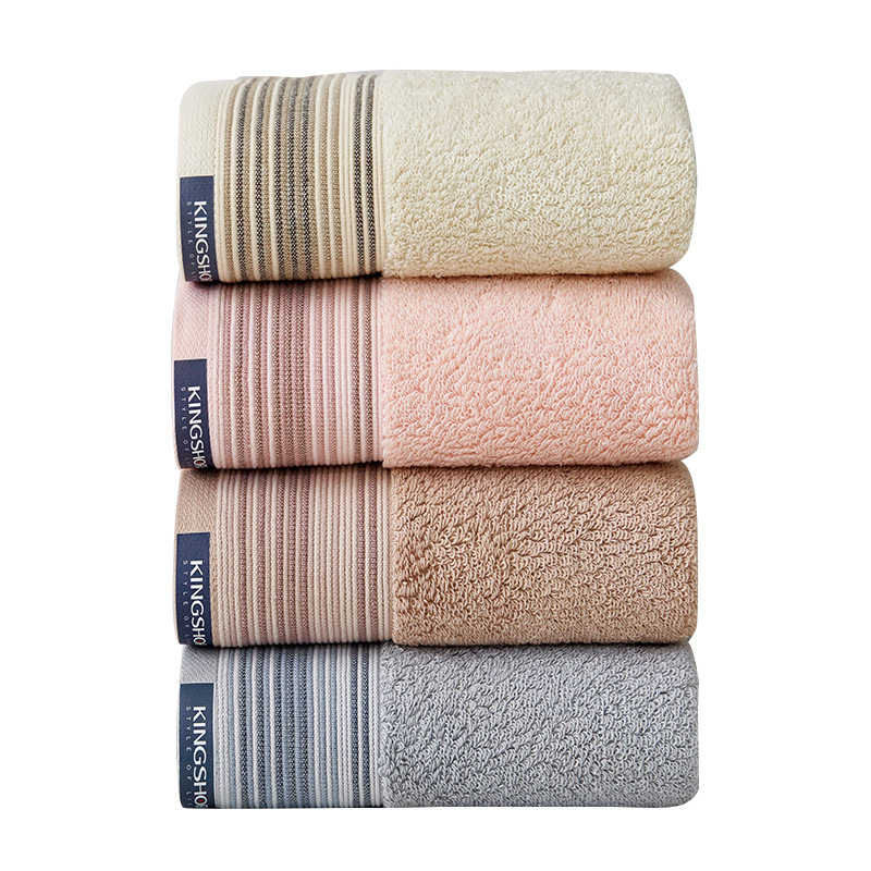 Gold No. 7A Antibacterial Cotton Towel Bag Kj1059 Washable, Soft and Absorbent Face Washcloth for Home Daily Use