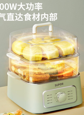 英规插头电蒸锅中国香港家用9升三层多功能蒸锅不锈钢蒸笼早餐机