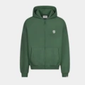 Dark green zipper top