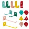 Nordic style hook diy metal material no need to punch holes