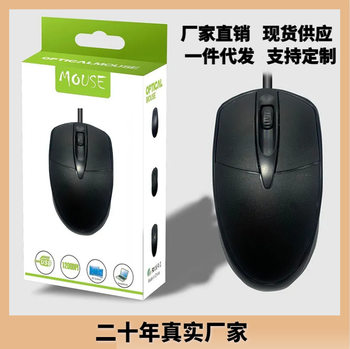 Cross-border factory wholesale in stock 045 photoelectric wired mouse business office mouse desktop USB universal gift