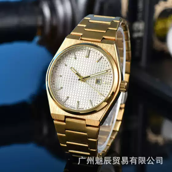 Factory in stock wholesale cross-border foreign trade business casual steel belt quartz watch men's watch women's one-piece delivery