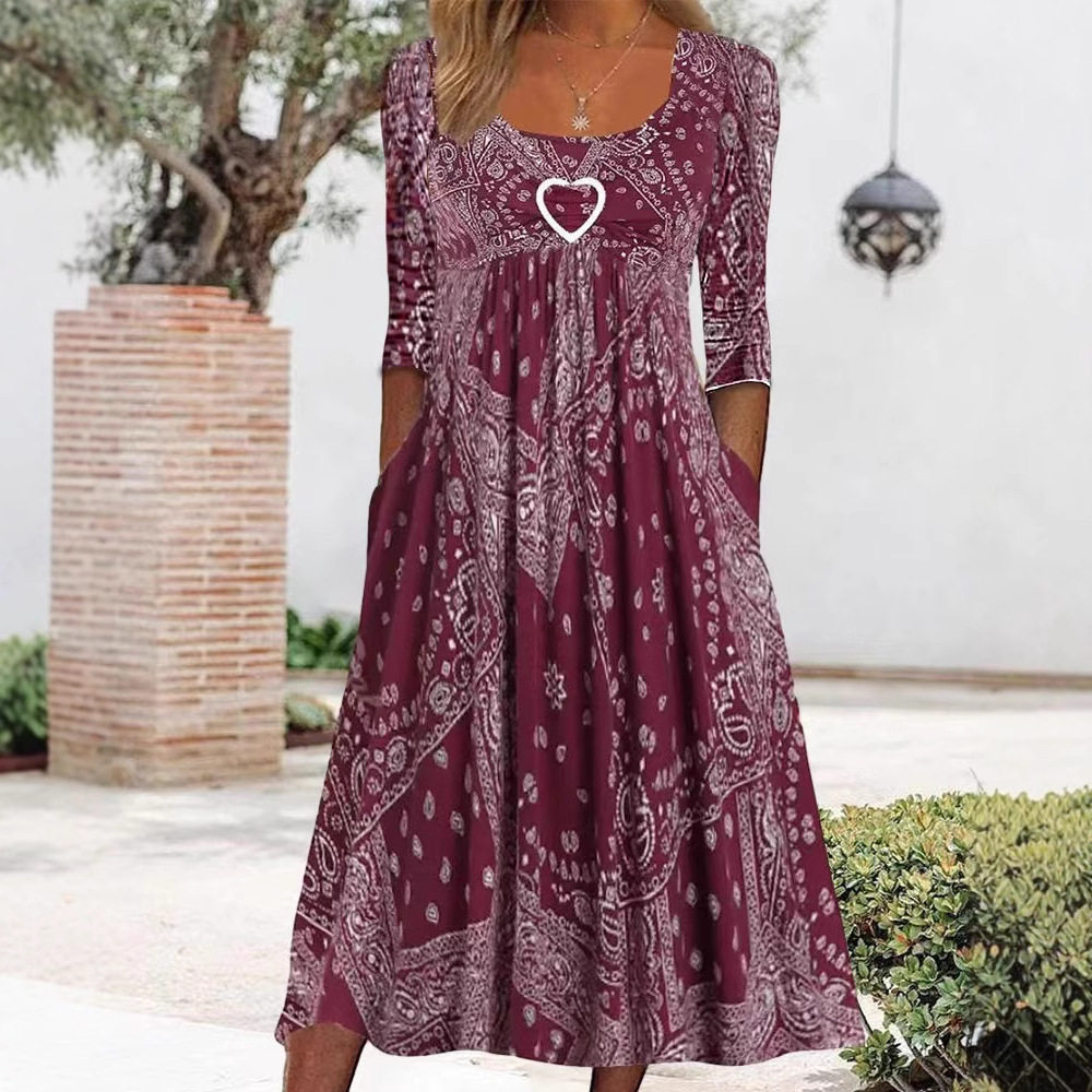 Casual Floral Print Dress for Women Trendy Design Perfect for Spring and Summer Wholesale Available