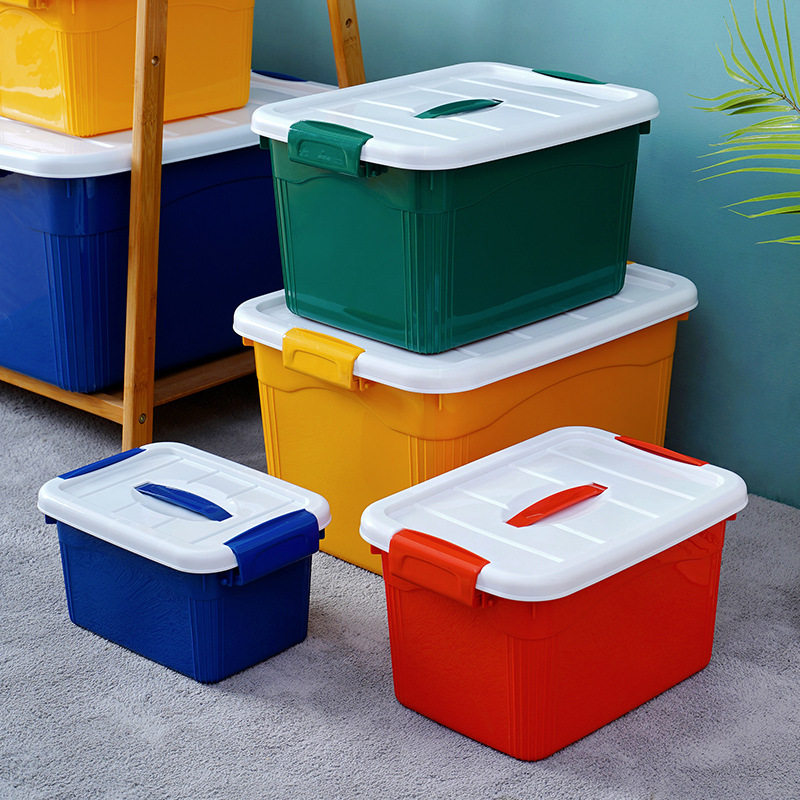 Plastic storage box wholesale desktop storage box clothes toy finishing box portable storage box glove box Rongrun