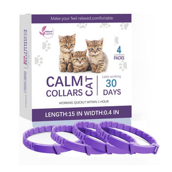 New pet dog cat calming collar cross-border explosions adjustable waterproof wholesale Amazon temu