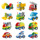 Совместим с конструкторами Lego large-particle variety engineering cars, для детской творческой сборки развивающих строительных блоков, игрушек и подарков mini 4