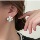 серебряная игла s925, корейская версия новых модных сережек для девочек, простой темперамент, универсальные серьги, вибрато, серьги в том же стиле, оптом mini 47