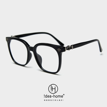 72350 new large frame TR90 myopia glasses frame men's and women's online famous literary retro flat frame can be equipped with the number of degrees
