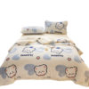 Three-Layer Thickeneded Milk Fleece Blanket Winter Thickeneded 2025 New Cartoon Sofa Blanket Office Nap Blanket