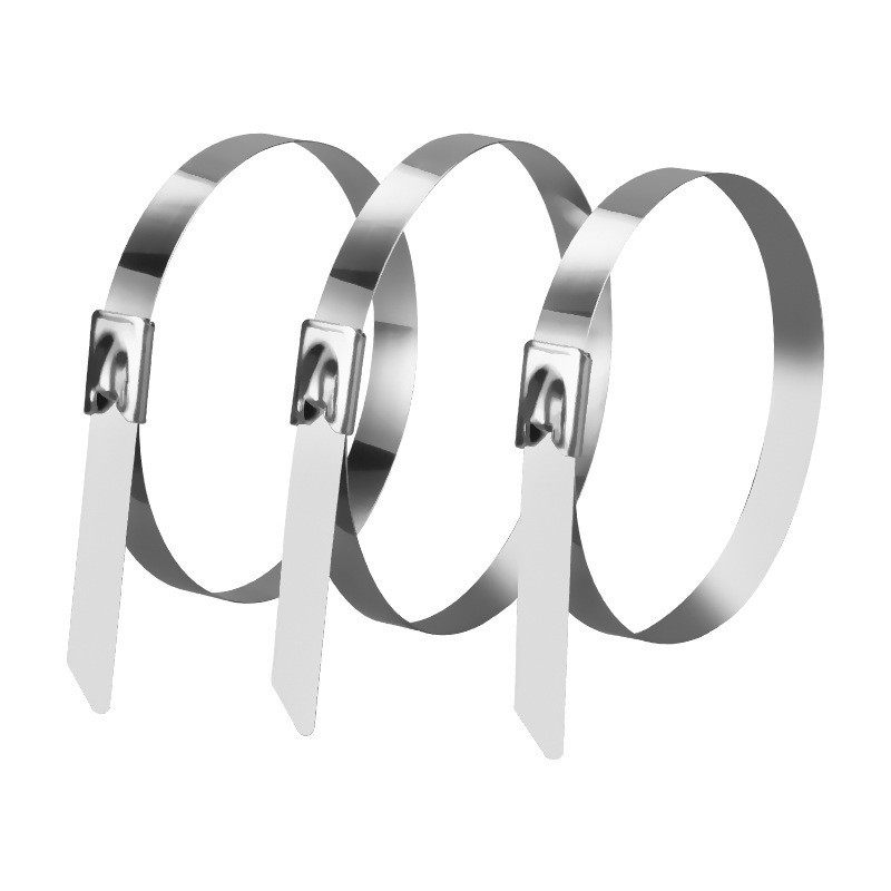 Stainless steel cable ties 4.6*300 self-locking cable ties metal cable ties cable bridge ball 201 cable ties manufacturers