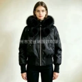 black/black faux-fur