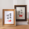 Photo Frame Wholesale 6inch Photo Frame Table High-End Wooden 8inch 10inch Art Word Method Picture Frame A4 Photo Frame Empty Frame