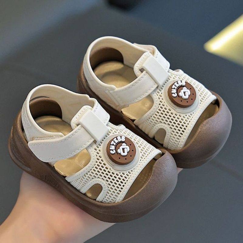 Toddler Shoes 2025 New Style Kidsren's Baby Baotou Girls' Sandals Non-Slip Summer Baby Shoes Soft Sole Breathable
