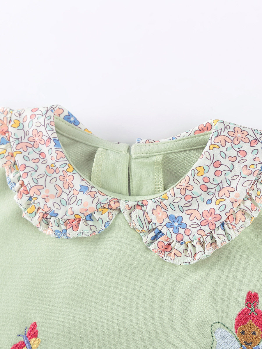 Vente en gros vêtements enfants usine directe, ensemble fille automne, tenue enfant mignonne style