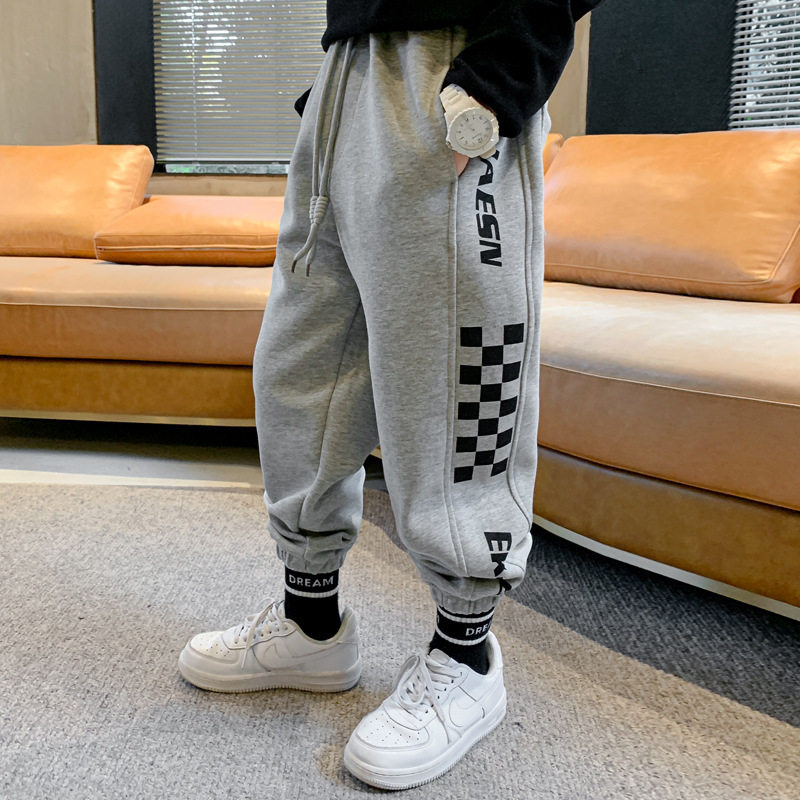 Fleece-lined Kids' Pants, Winter Thick Warm Boys' Trousers, Toddler Casual Pants