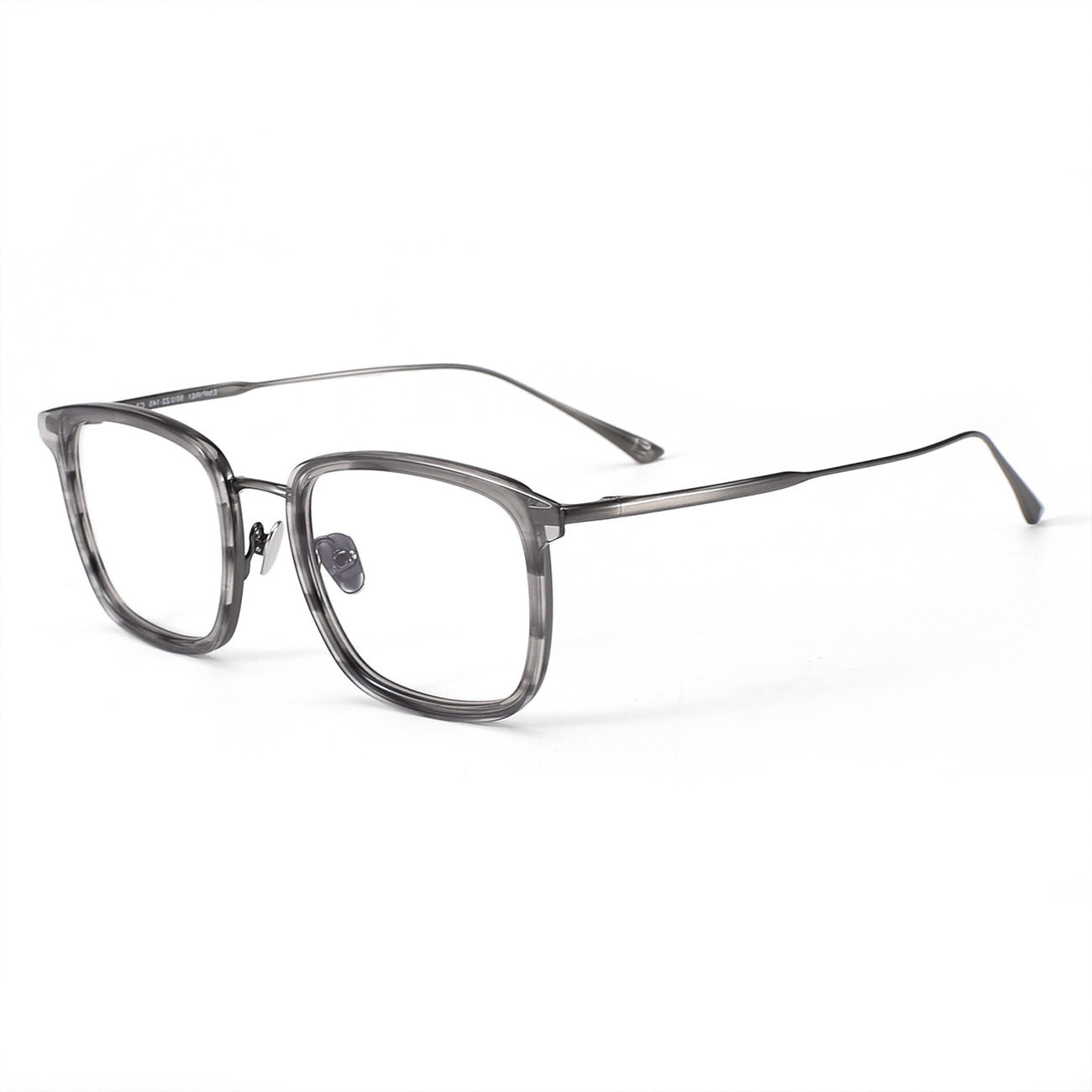 Imperial Series Empirei Eyeglass Frames for Men, Square Japanese Style, Pure Titanium Large Frame for Prescription Glasses