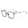 Imperial Series Empirei Eyeglass Frames for Men, Square Japanese Style, Pure Titanium Large Frame for Prescription Glasses