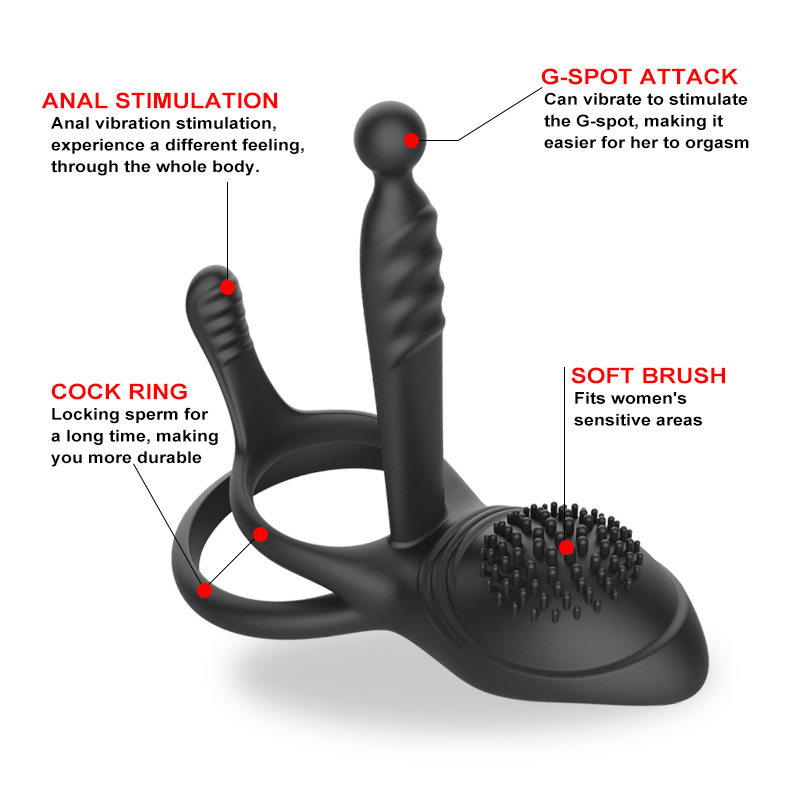 Male seminal lock ring vibrator training usb charging couple concussion  penis ring masturbation sex toys | MoveOn