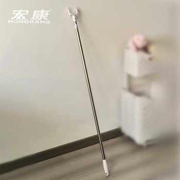 Hongerkang Japanese Style Simple Clothes Bar Clothes Fork Bar Balcony Home Lengthened Clothes Bar 110cm Long Clothes Bar Fork