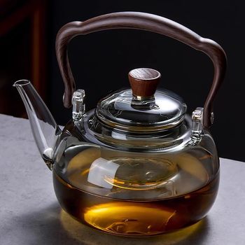 Can open fire electric ceramic stove 2024 new type enclosure special glass tea maker tea boiling tea lifting pot household black tea boiling tea