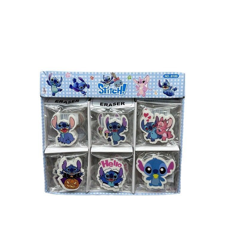 Foreign Trade Cartoon Stitch Modeling Eraser Student Star Baby Stitch Scrap Removal Pencil Eraser Prize Batch