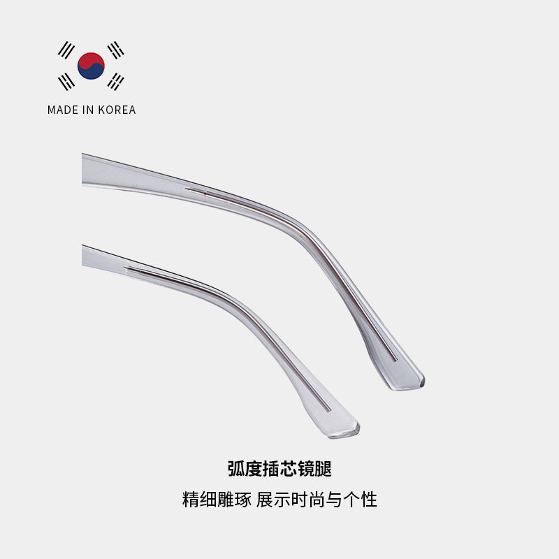 Loli Doctor Plain Glasses Frame Transparent Ins Ultra-Light Frame Tr Large Frame Male Student with Myopia Glasses Wholesale