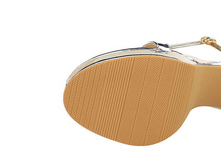 Sandal cao gót nữ mũi hở quai ngang da bóng gót nhọn 11cm — Màu bạc, Màu đen, Màu vàng