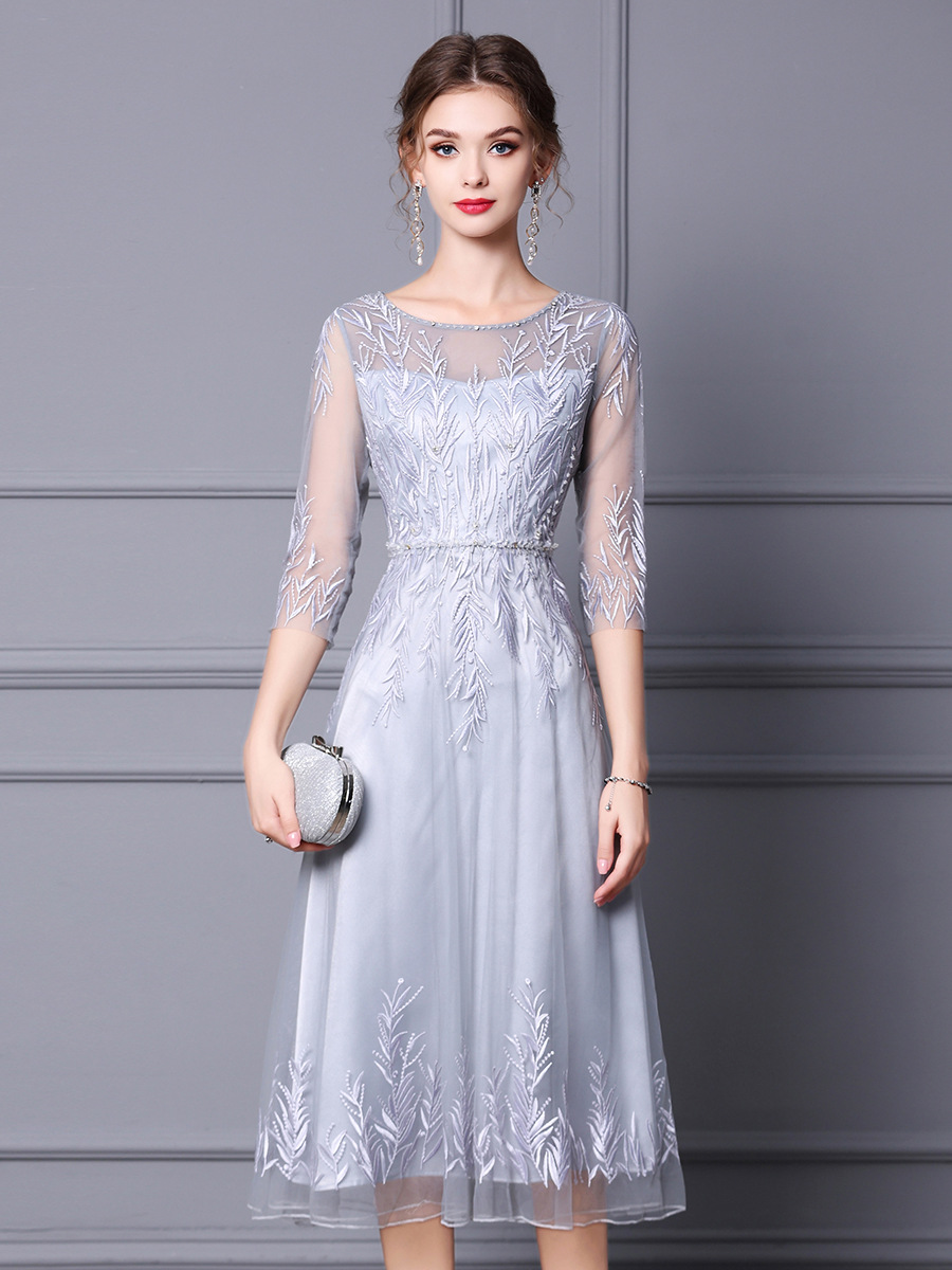 (Mới) Mã K0051 Giá 4300K: Váy Đầm Liền Thân Nữ Shtdc Hàng Mùa Xuân Thu Đông Thêu Họa Tiết Hoa Thời Trang Nữ Chất Liệu G06 Sản Phẩm Mới, (Miễn Phí Vận Chuyển Toàn Quốc).