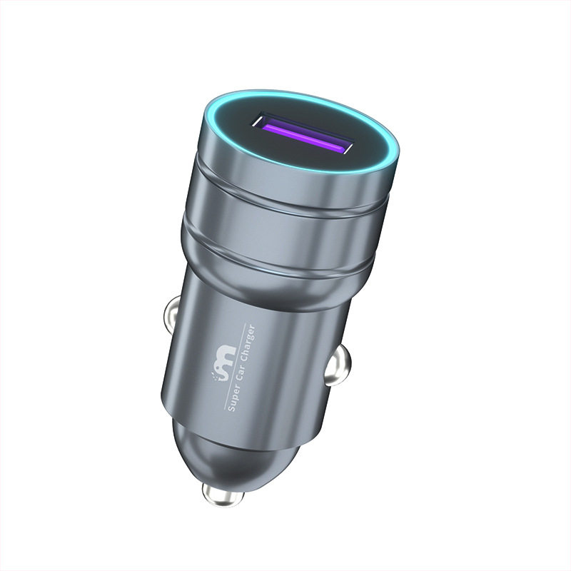 Lezang Fully Compatible with 65W Car Mobile Phone 5V Charger Car Cigarette Lighter Port Full Protocol Fast Charging USB Car Charger Head