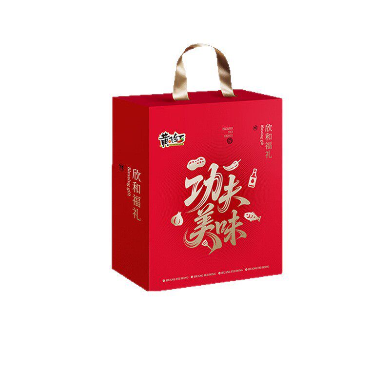 Huang Feihong Kung Fu Delicious Xinhe Fu Gift Box 993G+1410Ml Spicy Peanuts Holiday Gift Box