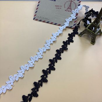 Rose small lace embroidery barcode children's clothing accessories clavicle chain embroidery water soluble multi-color lace in stock wholesale