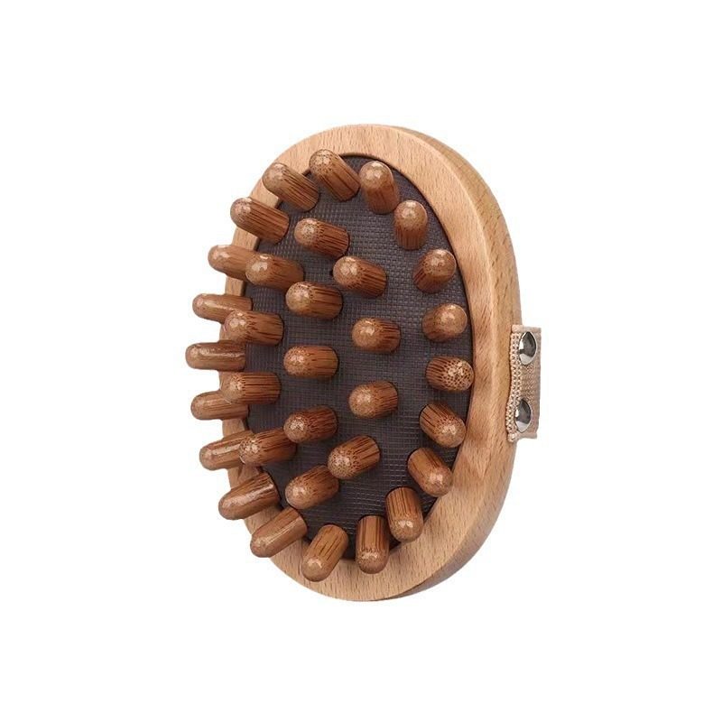 Manufacturer Wholesale Beech Wood Air Cushion Massage Brush Head Meridian Massage Comb Men and Women Tendon Scraping Full Body Massage Relief
