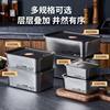 Oaqwge Large Capacity 316 Stainless Steel Crisper with Lid Lunch Box Refrigerator Storage Box Oven Commercial Stall