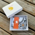 Card money short waist flower white plus box