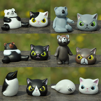 New Second Generation Headgear Camouflage Animal Handmade Cute Bear Doll Doll Desktop Decorative Ornaments Trendy Play Blind Box