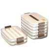 Anti-Adhesion Compartmentalized Dumpling Box Multi-Layer Refrigerator Food Frozen Dumpling Storage Box Sealed Dumpling Tray Crisper Box