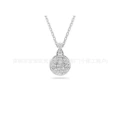 New racket platinum necklace