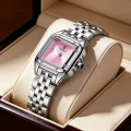 8633 silver shell powder steel belt (solid stainless steel watch strap)