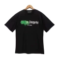 Black with Green Print