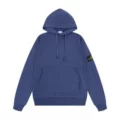 Haze blue stone island-hooded sweatshirt