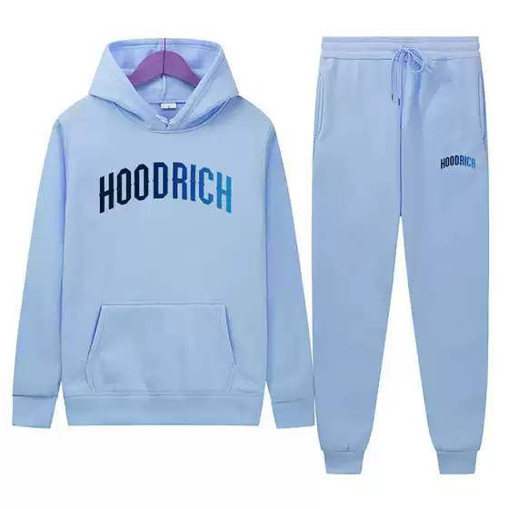 Cross-border New Hoodrich Sportswear suit Hoodie Sweater suit Pattern Printed Hoodie Two-piece Set
