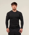 Black mesh long sleeves without logo