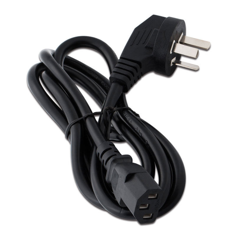 Feinier Black goose head tail power cord computer power cord host cable 1.8 meters OD8.0