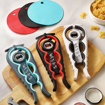 Multi-functional bottle opener suit multi-size creative comprehensive can opening bottle cap opening can opener for luncheon meat