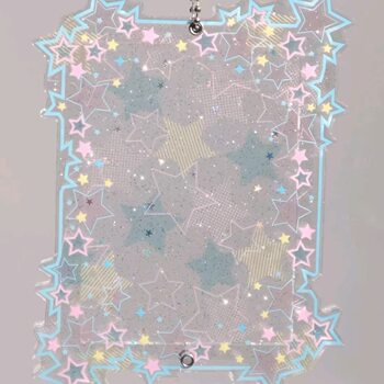 New Creative Photo Frame Fan-Made High-Value Star 3inch Small Card Storage Frame Decoration Gumei Tools