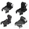 Black Knight Action Camera Accessories Suitable for Gopro13 Chest Strap Small Helmet Base Silicone Pad Movable Base