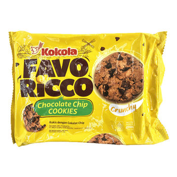 Indonesia Imported Cookies KOKOLA Roda Chocolate Cookies 400g Interesting Cocoa Bean Cookies