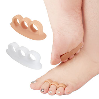 Toe separator anti-wear breathable silicone toe separator foot bone thumb valgus toe correction source factory