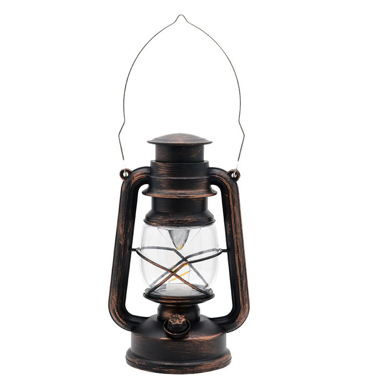 Outdoor camping tent lamp LED antique kerosene lamp portable portable battery lantern 3