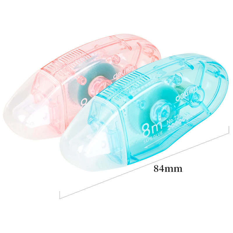 Deli 7326 dot adhesive double-sided adhesive 6mm * 8 m high viscosity correction tape wholesale for students with two-sided adhesive tape